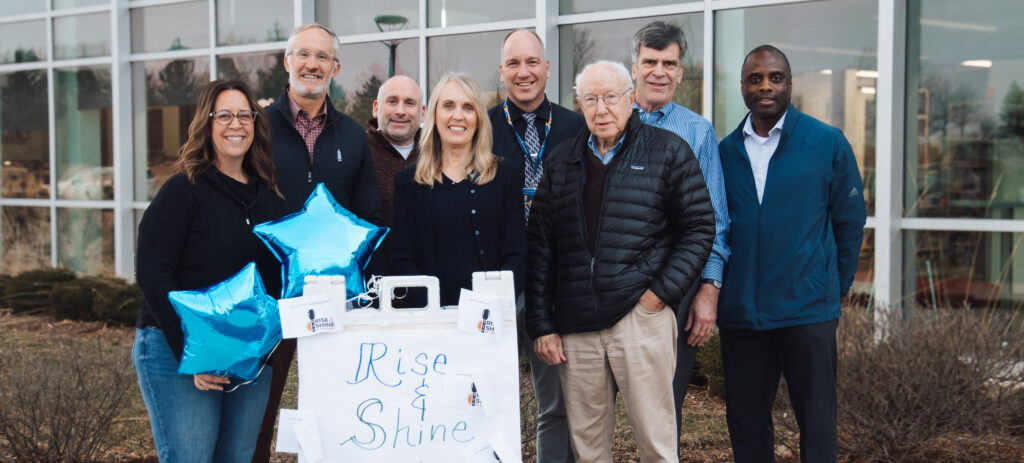 Rise and Shine in the Park Committee outside Concordia